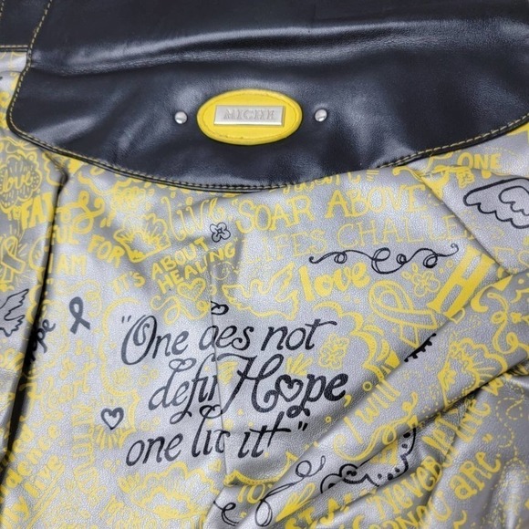 YELLOW Hope Prima Miche Purse SHELL ONLY Adjustable straps interchangeable exter - Picture 6 of 9